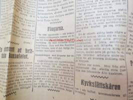 Hufvudstadsbladet Extranumer Lördagen den 13 april 1918 + Söndagen 14 april + Måndagen 15 april + Tisdagen 16 april + Extra nummer II onsdagen den 17 april