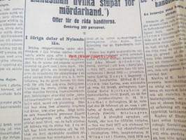 Hufvudstadsbladet Extranumer Lördagen den 13 april 1918 + Söndagen 14 april + Måndagen 15 april + Tisdagen 16 april + Extra nummer II onsdagen den 17 april