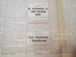 Hufvudstadsbladet Extranumer Lördagen den 13 april 1918 + Söndagen 14 april + Måndagen 15 april + Tisdagen 16 april + Extra nummer II onsdagen den 17 april