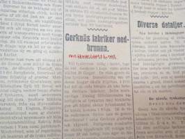 Hufvudstadsbladet Extranumer Lördagen den 13 april 1918 + Söndagen 14 april + Måndagen 15 april + Tisdagen 16 april + Extra nummer II onsdagen den 17 april