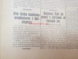 Hufvudstadsbladet Extranumer Lördagen den 13 april 1918 + Söndagen 14 april + Måndagen 15 april + Tisdagen 16 april + Extra nummer II onsdagen den 17 april