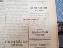 Hufvudstadsbladet Extranumer Lördagen den 13 april 1918 + Söndagen 14 april + Måndagen 15 april + Tisdagen 16 april + Extra nummer II onsdagen den 17 april