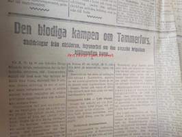 Hufvudstadsbladet Extranumer Lördagen den 13 april 1918 + Söndagen 14 april + Måndagen 15 april + Tisdagen 16 april + Extra nummer II onsdagen den 17 april