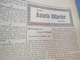 Hufvudstadsbladet Extranumer Lördagen den 13 april 1918 + Söndagen 14 april + Måndagen 15 april + Tisdagen 16 april + Extra nummer II onsdagen den 17 april