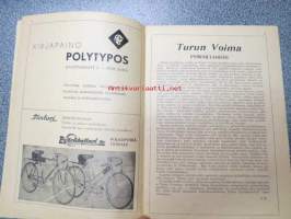 Yhteistoiminta pyöräilykilpailut Turun urheilupuistossa heinäkuun 6 ja 7 päivinä 1946 -ohjelma