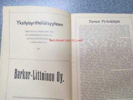 Yhteistoiminta pyöräilykilpailut Turun urheilupuistossa heinäkuun 6 ja 7 päivinä 1946 -ohjelma