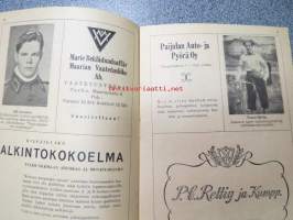 Yhteistoiminta pyöräilykilpailut Turun urheilupuistossa heinäkuun 6 ja 7 päivinä 1946 -ohjelma