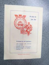 Cicignon Grand Prix - Internasjonalt sykkelritt Fredrikstad 13. juni 1961 -käsiohjelma