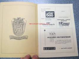 Norja - Suomi pyöräilymaaottelu Turussa heinäkuun 15-16 päivinä 1959 -käsiohjelma