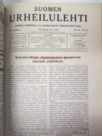 Suomen Urheilulehti 1913-14  -sidottu vuosikerta (1.10.1913-1.10.1914)