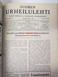 Suomen Urheilulehti 1913-14  -sidottu vuosikerta (1.10.1913-1.10.1914)