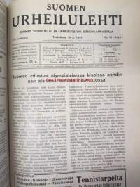 Suomen Urheilulehti 1913-14  -sidottu vuosikerta (1.10.1913-1.10.1914)