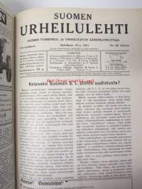 Suomen Urheilulehti 1913-14  -sidottu vuosikerta (1.10.1913-1.10.1914)