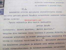 Kakskerta Möllby / Myllykylä Paperitehdas / Mylly - asiakirjoja ja kauppakirjoja paperitehtaan sekä myllytoiminnan ajoilta alkaen 1819 aina 1970-luvulle asti -