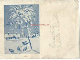 Lyhde sign BEU:n - sotilaspostikortti   kulkenut 1940 Kenttäpostia
