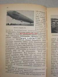 Kansanvalistusseuran Kalenteri 1928, sis. runsaasti mainoksia, artikkeleita, tilastotietoa, rautateitten ja postin kulku, virkamiehistö, puolueet,