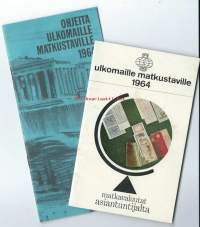 Ulkomaille matkustaville 1964  ohjeita HOP:stä ja PYP:stä  2 kpl