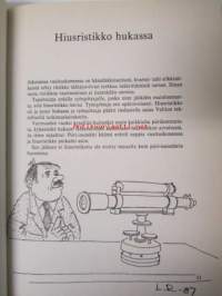 Hiusristikko hukassa - Tiemiesten ja maanmittareiden kaskuja, kansi Osmo &quot;Omppu&quot; Omenamäki