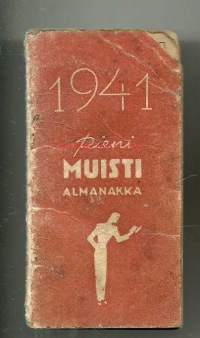 Pieni Muisti almanakka 1941 -   kalenterimerkintöjä