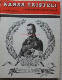 Kansa taisteli - miehet kertovat  1974 nr 3 / Kansi Mannerheim, IV armeijakunta Talvisodassa, asemasota, Ilomantsi, suoralla suuntauksella, Tolvajärven rintama