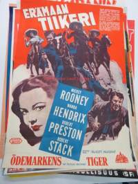 Erämaan tiikeri - Ödemarkens tiger (My outlaw brother), pääosissa Mickey Rooney, Wanda Hendrix, Robert Preston, Robert Stack, ohjaus Elliott Nugent -elokuvajuliste