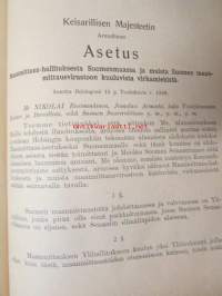 Kokoelma voimassa olevia maanmittausta koskevia asetuksia, kiertokirjeitä y.m.