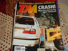 Tekniikan maailma 13/1997 koeajossa Skoda Octavia, Crash! euro-törmäystestin rajut tulokset!