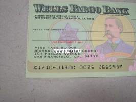 Wells Fargo Bank -shekkilomake Tabe Slioor