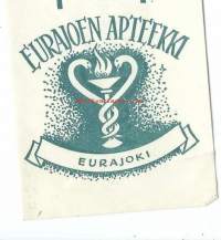 Eurajoen Apteekki  Eurajoki - resepti signatuuri  1973