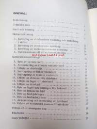 Sno-Tric SC-2 1967 snöskoter instruktionsbok -moottorikelkka, käyttöohjekirja ruotsiksi