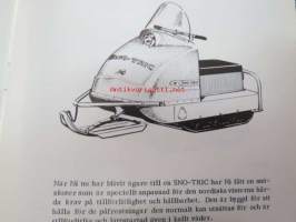 Sno-Tric SC-2 1967 snöskoter instruktionsbok -moottorikelkka, käyttöohjekirja ruotsiksi