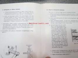 Sno-Tric SC-2 1967 snöskoter instruktionsbok -moottorikelkka, käyttöohjekirja ruotsiksi