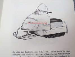 Sno-Tric SC-2 1967 Betriebsanleitung -moottorikelkka, käyttöohjekirja saksaksi