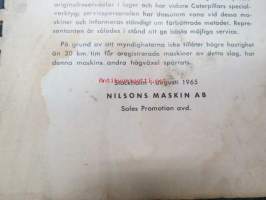 Caterpillar hjullastare 950 instruktionsbok, serienummer 90 A 1 och uppåt -kauhakuormaaja, käyttöohjekirja ruotsiksi