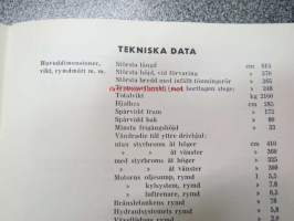 Aktiv 800 självgående skördetröskan instruktionsbok -leikkuupuimuri, käyttöohjekirja ruotsiksi