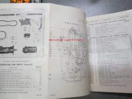 Ford - Hercules Motor Corporation (Canton, Ohio) Diesel Engine Model DOOD 4 1/2&quot; x 4 1/2&quot; Parts List For Ford 1 1/2 Ton Chassis (Section I - English, Section II