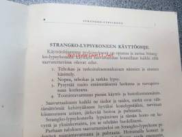 Strangko lypsykone -käyttöohje
