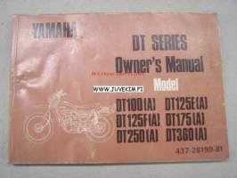 Yamaha DT100(A), DT125E(A), DT125F(A), DT175(A), DT250(A), DT360(A) -käyttöohjekirja 