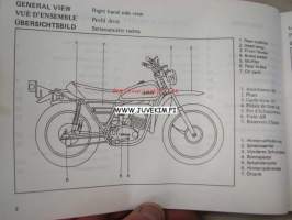 Yamaha DT100(A), DT125E(A), DT125F(A), DT175(A), DT250(A), DT360(A) -käyttöohjekirja 