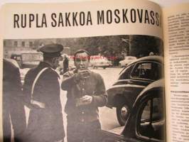 Tuulilasi 1967 nr 7, sis. mm. seur. artikkelit / kuvat / mainokset; Tuulilasi testaa Opel Record 1900 L, Ruplasakkoa Moskovassa, Ford Cortina Estate, Sumbeam