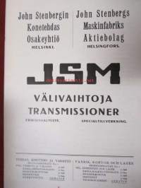 John Stenbergs maskinfabriks A-B, Helsingfors JSM Transmissioner specialtillverkning nr 6 - John Stenbergin välivaihtoja erikoisvalmiste