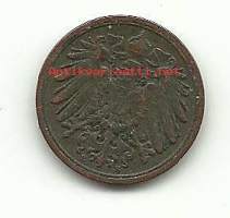 Saksa - 1  pennig  1895 E  - kolikko