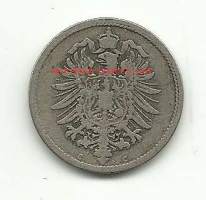 Saksa - 10 pfennig  1874 C  - kolikko