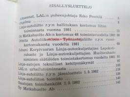 Linja-autoliitto ry Vuosikirja 1982