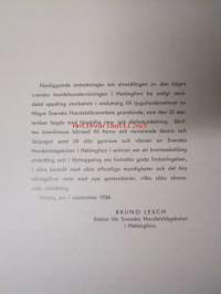 Högre Svenska Handelsläroverkets Högskoleavdelning 1909-1927, Svenska Handelshögskolan i Helsingfors 1927-1934