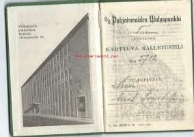 Pohjoismaiden Yhdyspankki, Karttuva Talletustili 1950   -  pankkikirja