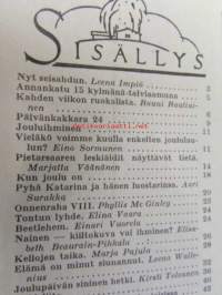 Kotiliesi 1966 nr 24 Joulunumero , Elämä on minut siunannut, Karen Blixen, Kotilieden neljäs palkintokeittiö,  Hilppa Jäntti Helsinki, Kellojen taika...