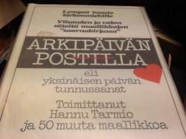 Arkipäivän postilla eli yksinäisen päivän...