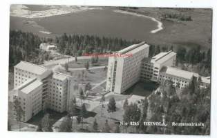 Heinola Reumasairaala  ilmavalokuva - paikkakuntakortti kulkenut 1956