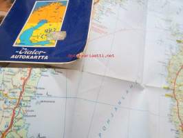 Etelä-Suomi, Syd-Finland, South-Finland -Viator maatiekartta, vägkarta, Road map, Strassenkarte